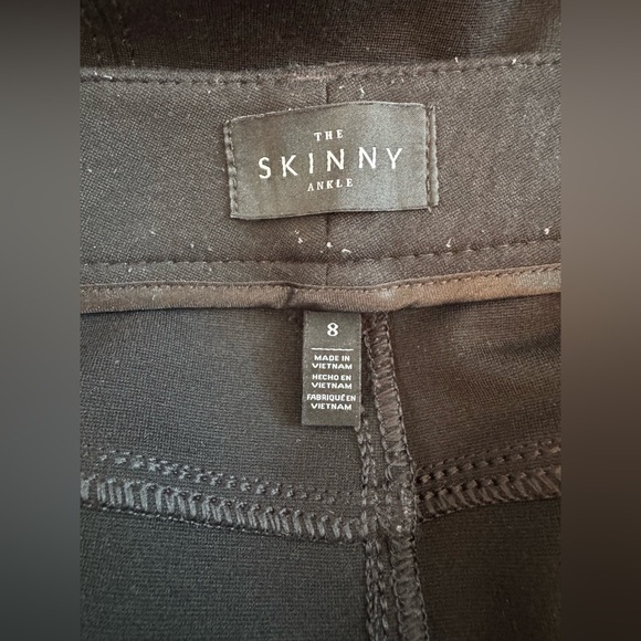 White House Black Market Textured Black Skinny Pants - Picture 8 of 11